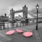 Pink umbrellas, Tower bridge, London Poster Print by Assaf Frank - Item # VARPDXAF20150627044P1